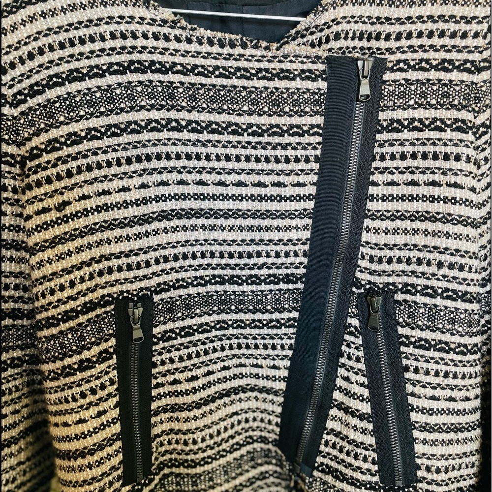 Zara Tweed Moto Jacket - Picture 3 of 8